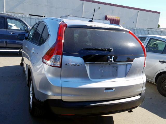 2HKRM3H71EH560067 - 2014 HONDA CR-V EXL SILVER photo 3