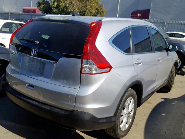 2HKRM3H71EH560067 - 2014 HONDA CR-V EXL SILVER photo 4