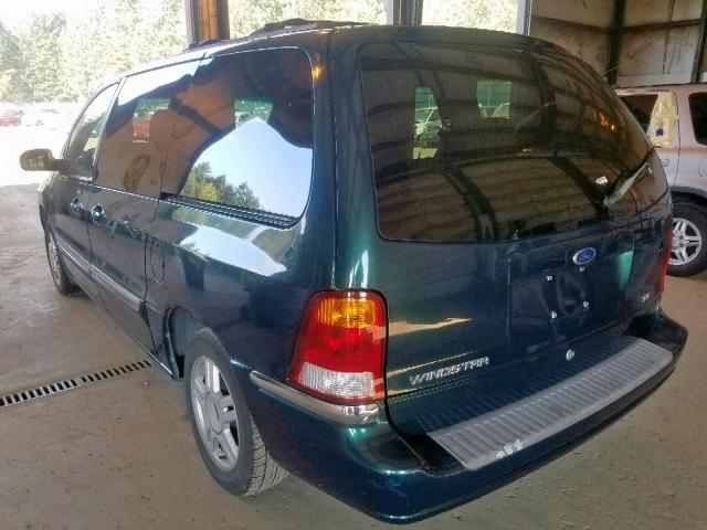 2FMZA52411BB57520 - 2001 FORD WINDSTAR S GREEN photo 3