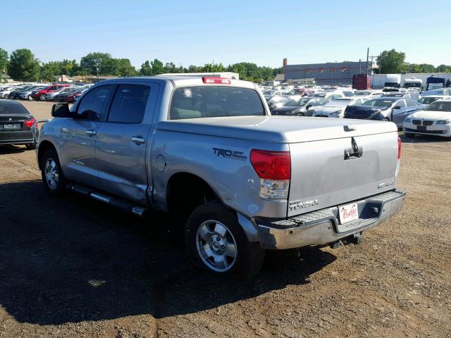 5TFHW5F13AX109379 - 2010 TOYOTA TUNDRA CRE SILVER photo 3