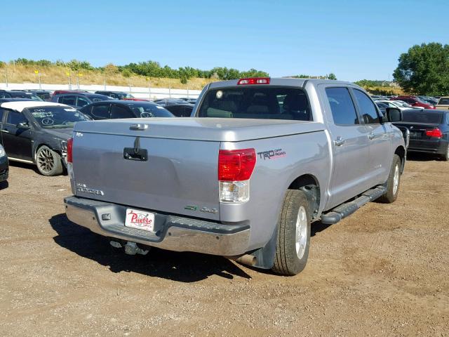 5TFHW5F13AX109379 - 2010 TOYOTA TUNDRA CRE SILVER photo 4