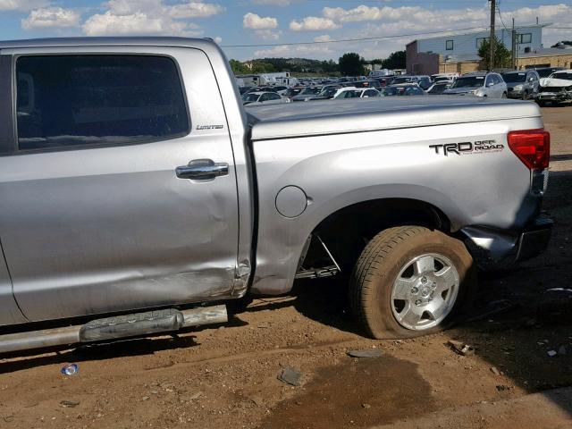 5TFHW5F13AX109379 - 2010 TOYOTA TUNDRA CRE SILVER photo 9