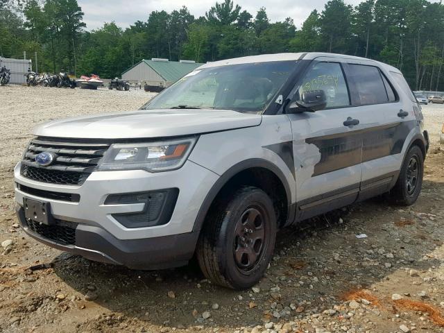 1FM5K8AR0GGA78187 - 2016 FORD EXPLORER P SILVER photo 2