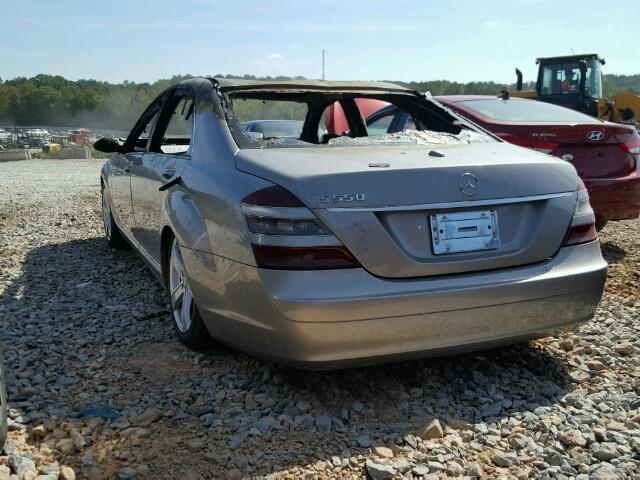 WDDNG71XX7A081783 - 2007 MERCEDES-BENZ S 550 GRAY photo 3