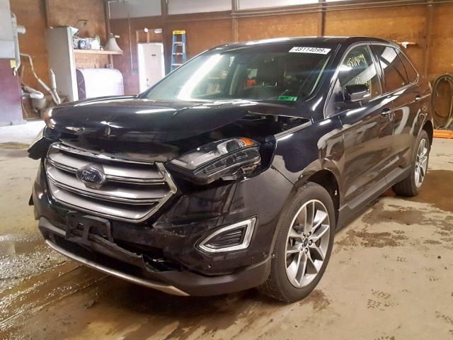 2FMPK4K89GBC23595 - 2016 FORD EDGE TITAN BLACK photo 2