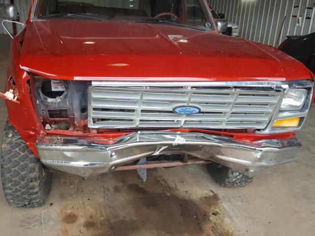 1FMDU15N2GLA09268 - 1986 FORD BRONCO U10 RED photo 9