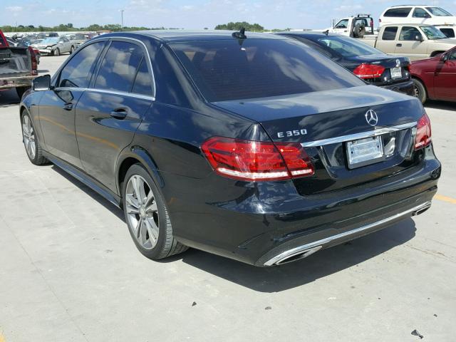 WDDHF5KB2EA969366 - 2014 MERCEDES-BENZ E 350 BLACK photo 3