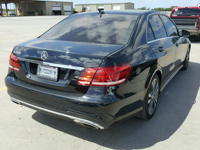 WDDHF5KB2EA969366 - 2014 MERCEDES-BENZ E 350 BLACK photo 4