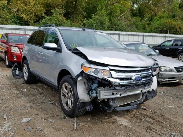 2FMDK4JC9EBB67258 - 2014 FORD EDGE SEL SILVER photo 1