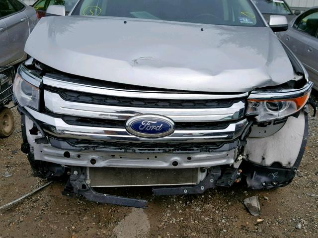 2FMDK4JC9EBB67258 - 2014 FORD EDGE SEL SILVER photo 7