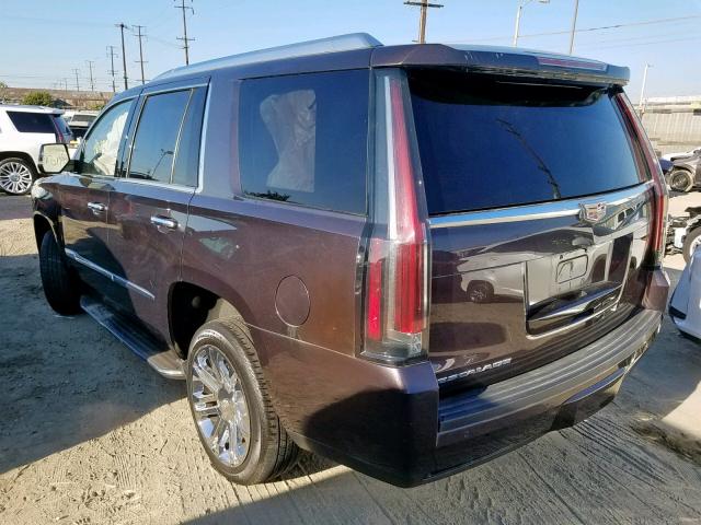 1GYS3AKJ3GR343154 - 2016 CADILLAC ESCALADE PURPLE photo 3