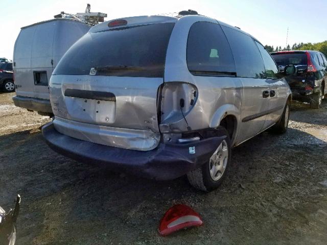 1B4GP25R02B698529 - 2002 DODGE CARAVAN SE SILVER photo 4