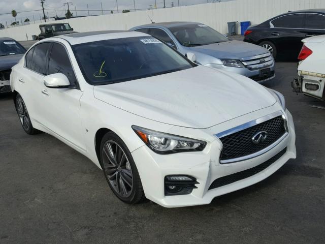 JN1BV7AP0FM337478 - 2015 INFINITI Q50 BASE WHITE photo 1