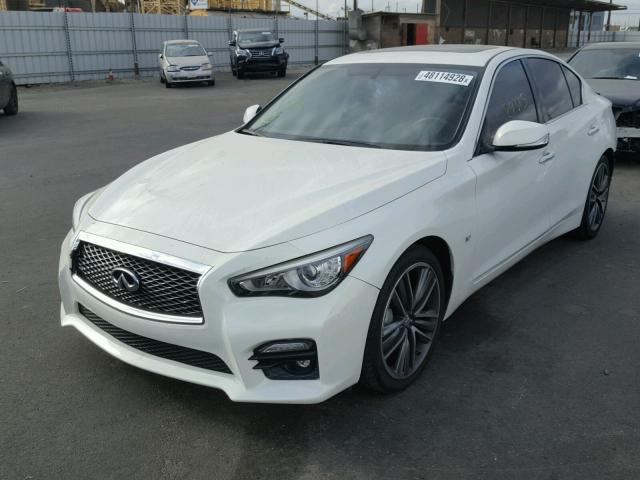 JN1BV7AP0FM337478 - 2015 INFINITI Q50 BASE WHITE photo 2