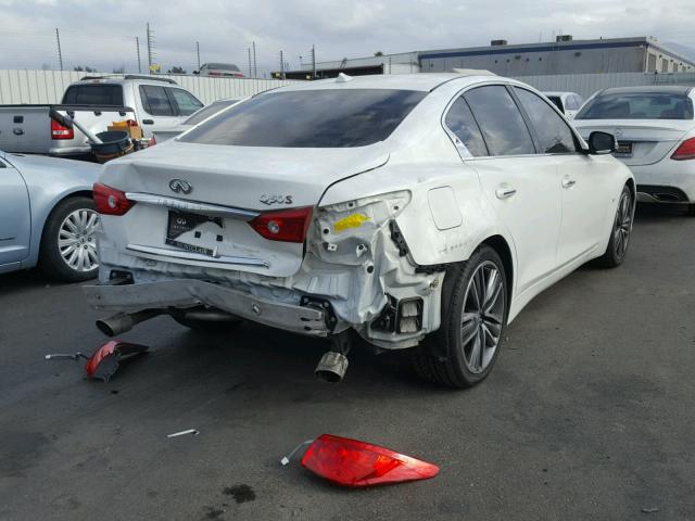 JN1BV7AP0FM337478 - 2015 INFINITI Q50 BASE WHITE photo 4