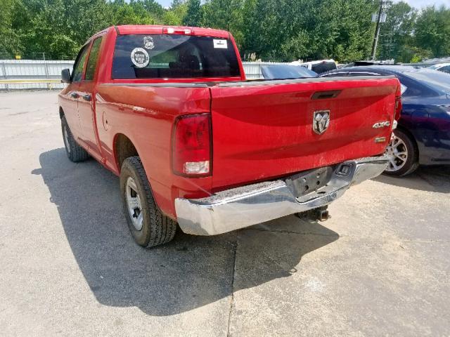 1C6RD7FP9CS315503 - 2012 DODGE RAM 1500 S RED photo 3