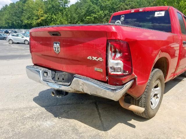 1C6RD7FP9CS315503 - 2012 DODGE RAM 1500 S RED photo 9