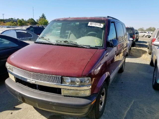 1GNDM19X12B103826 - 2002 CHEVROLET ASTRO RED photo 2