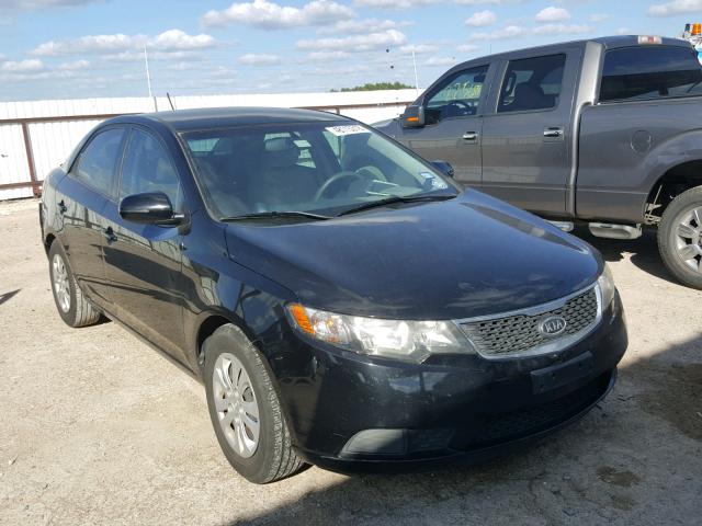 KNAFU4A23C5598384 - 2012 KIA FORTE EX BLACK photo 1