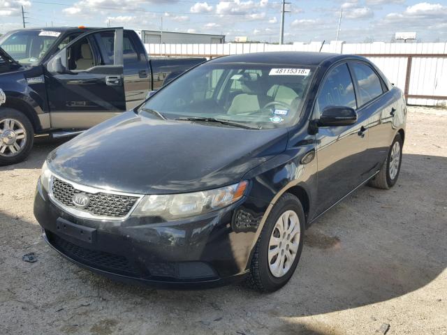 KNAFU4A23C5598384 - 2012 KIA FORTE EX BLACK photo 2