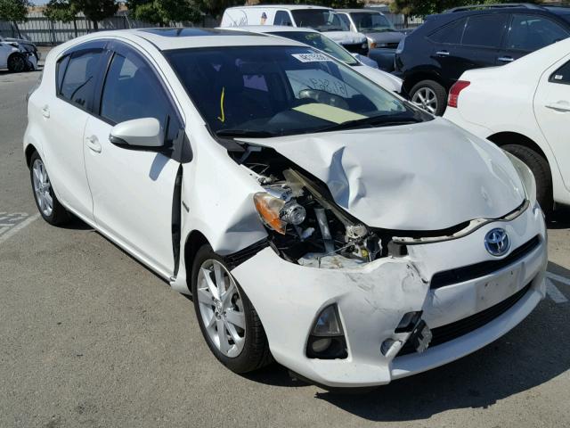 JTDKDTB30C1017336 - 2012 TOYOTA PRIUS C WHITE photo 1