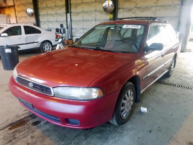 4S3BK4257T6307069 - 1996 SUBARU LEGACY BRI RED photo 2