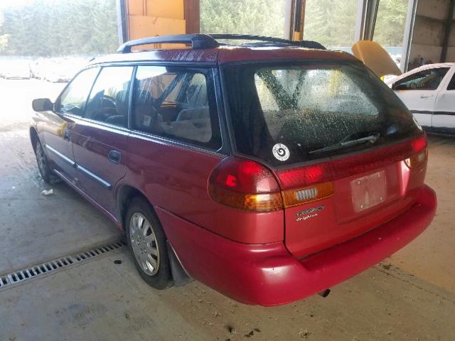 4S3BK4257T6307069 - 1996 SUBARU LEGACY BRI RED photo 3