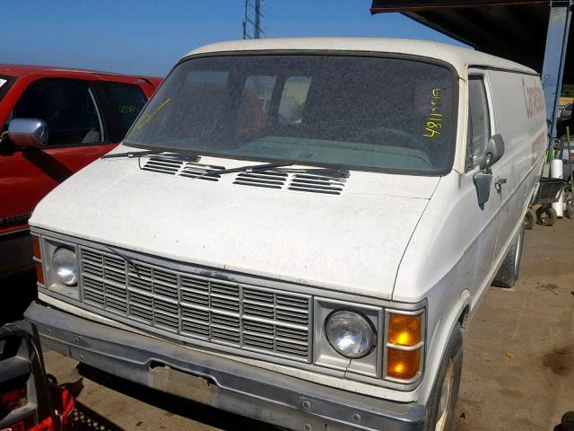 B25JT9X158261 - 1979 DODGE VAN WHITE photo 2