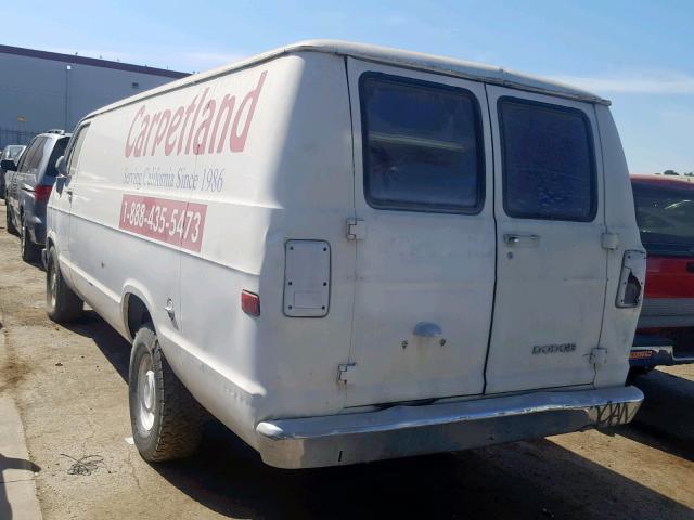 B25JT9X158261 - 1979 DODGE VAN WHITE photo 3