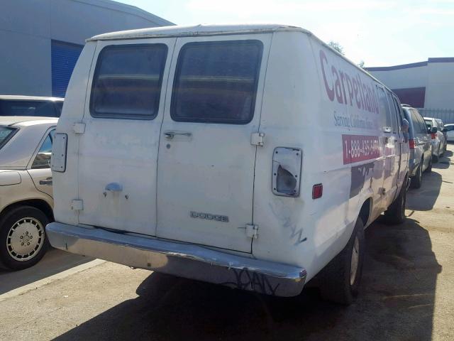 B25JT9X158261 - 1979 DODGE VAN WHITE photo 4