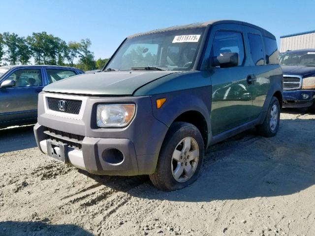 5J6YH28563L022363 - 2003 HONDA ELEMENT EX GREEN photo 2