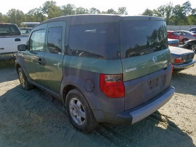 5J6YH28563L022363 - 2003 HONDA ELEMENT EX GREEN photo 3