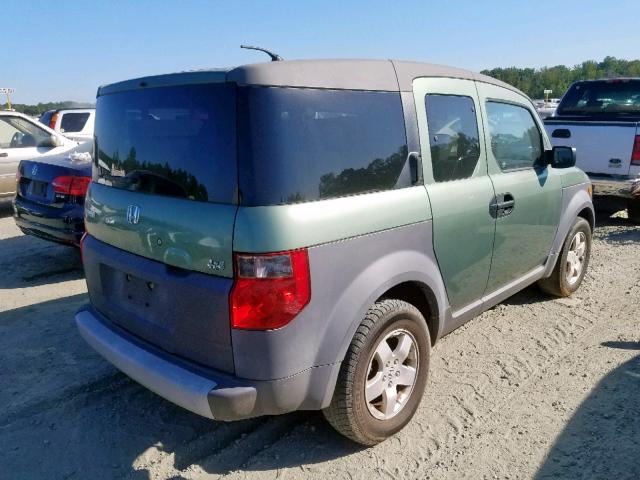 5J6YH28563L022363 - 2003 HONDA ELEMENT EX GREEN photo 4