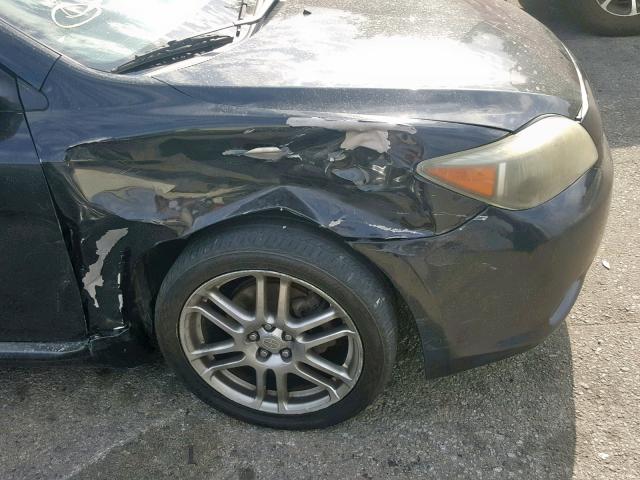 JTKDE177550047858 - 2005 TOYOTA SCION TC შავი ფოტო 9