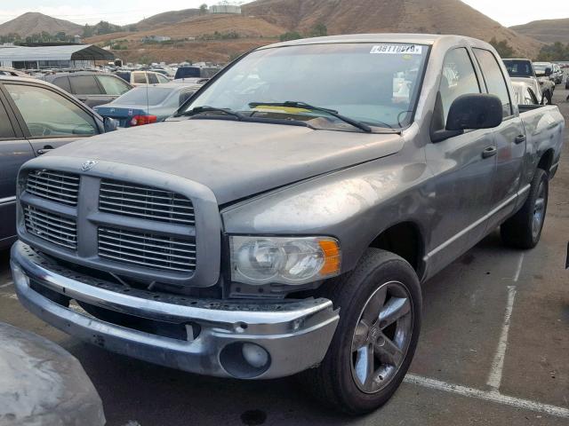 1D7HA18N95S115980 - 2005 DODGE RAM 1500 S GRAY photo 2