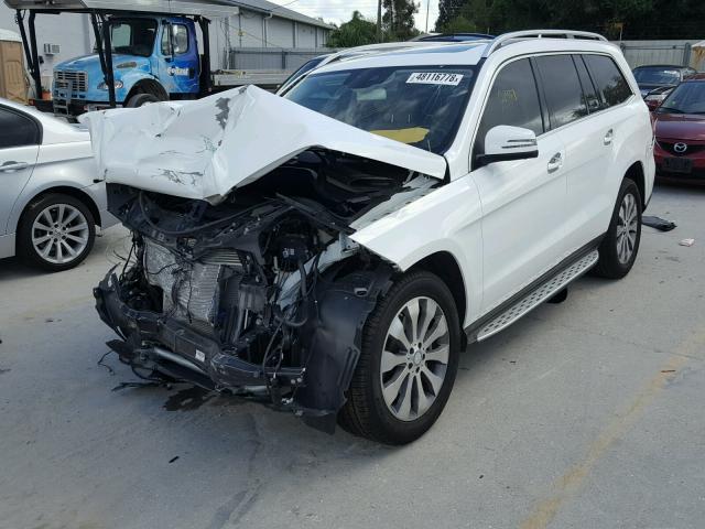 4JGDF6EE3HA860497 - 2017 MERCEDES-BENZ GLS 450 4M WHITE photo 2