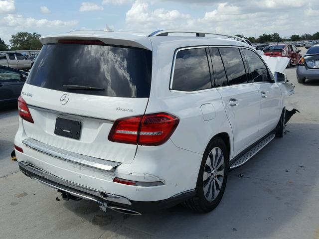 4JGDF6EE3HA860497 - 2017 MERCEDES-BENZ GLS 450 4M WHITE photo 4