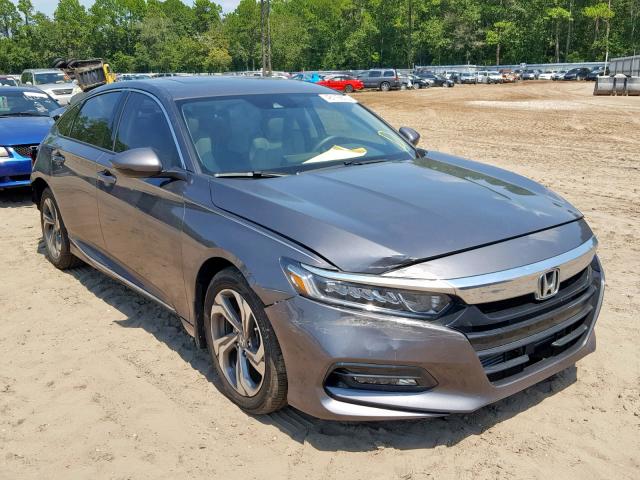 1HGCV1F57JA143371 - 2018 HONDA ACCORD EXL GRAY photo 1