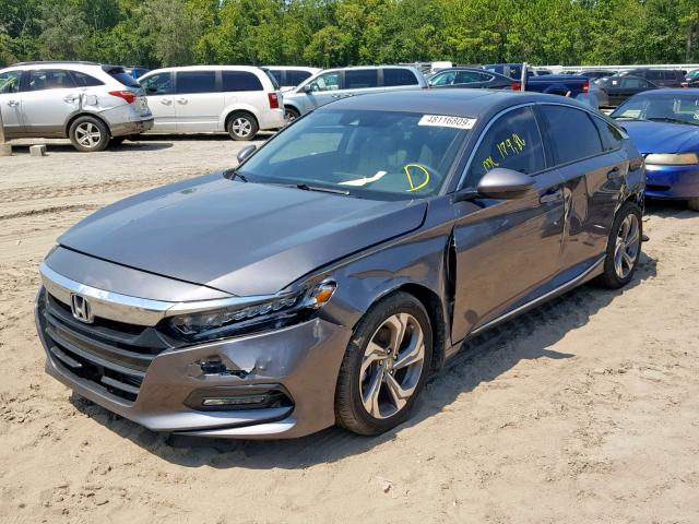 1HGCV1F57JA143371 - 2018 HONDA ACCORD EXL GRAY photo 2