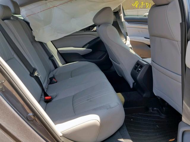 1HGCV1F57JA143371 - 2018 HONDA ACCORD EXL GRAY photo 6