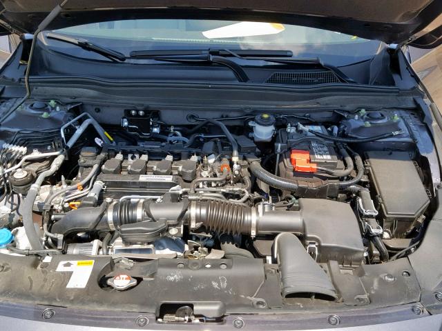 1HGCV1F57JA143371 - 2018 HONDA ACCORD EXL GRAY photo 7