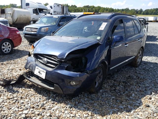 KNAFG526777118601 - 2007 KIA RONDO LX BLUE photo 2