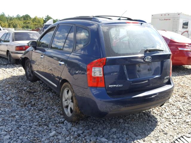 KNAFG526777118601 - 2007 KIA RONDO LX BLUE photo 3