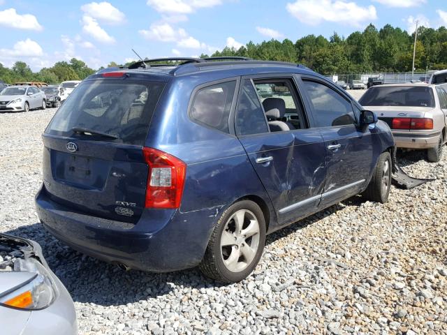 KNAFG526777118601 - 2007 KIA RONDO LX BLUE photo 4