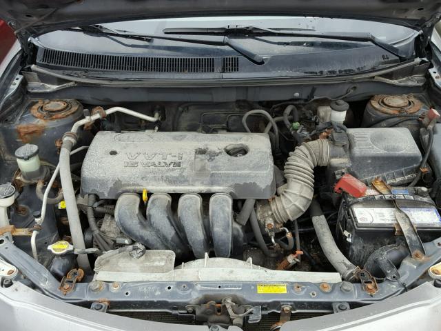 5Y2SL63805Z437035 - 2005 PONTIAC VIBE GRAY photo 7