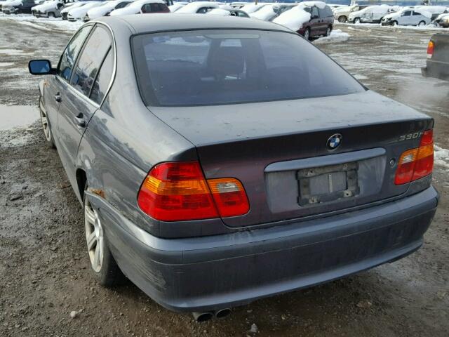 WBAEV53442KM00828 - 2002 BMW 330 I GRAY photo 3