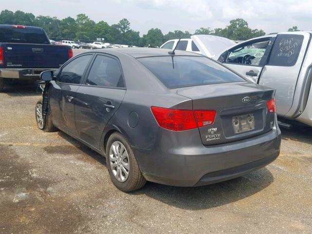 KNAFU4A20D5732589 - 2013 KIA FORTE EX CHARCOAL photo 3