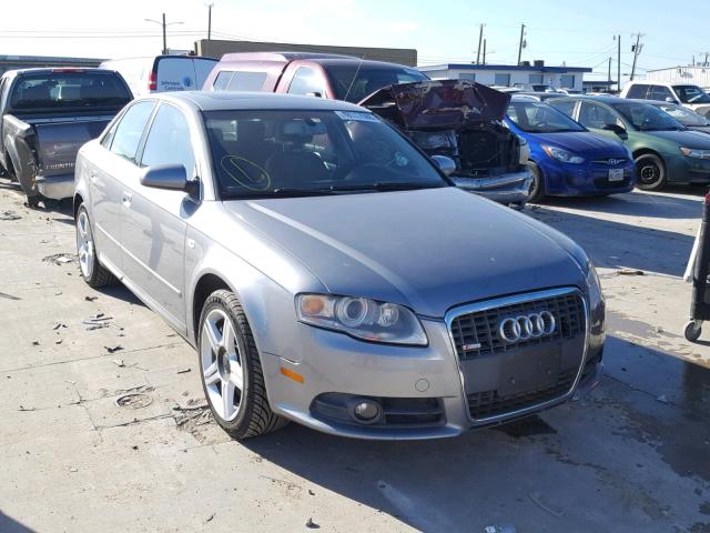 WAUAF78E68A059732 - 2008 AUDI A4 2.0T SILVER photo 1