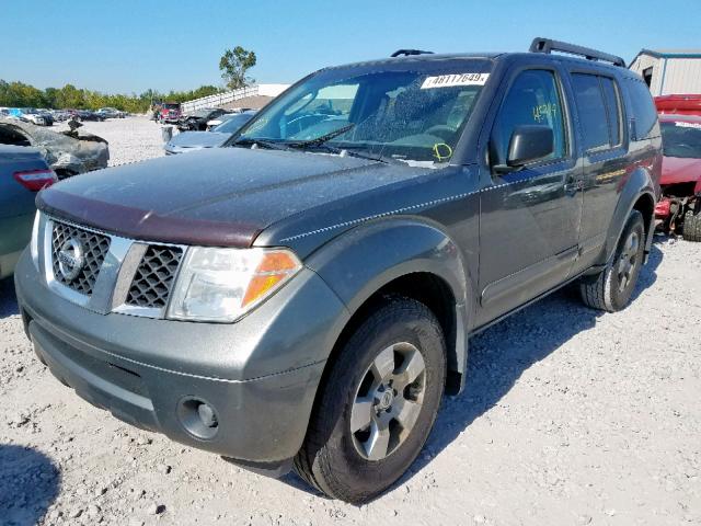 5N1AR18U57C640250 - 2007 NISSAN PATHFINDER GRAY photo 2