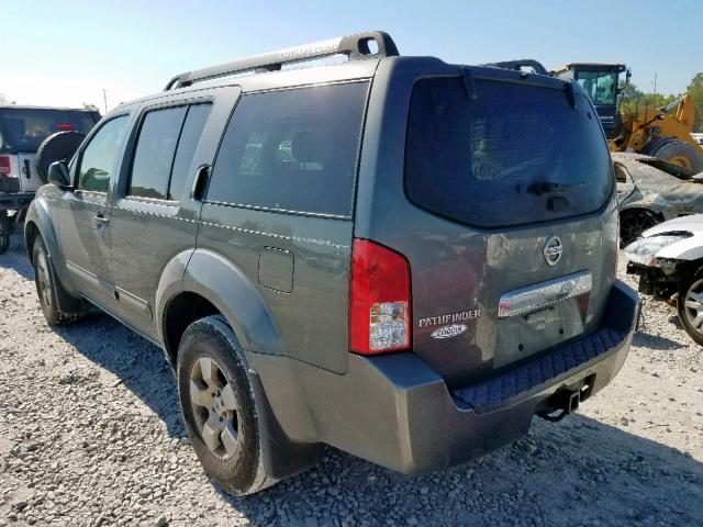 5N1AR18U57C640250 - 2007 NISSAN PATHFINDER GRAY photo 3